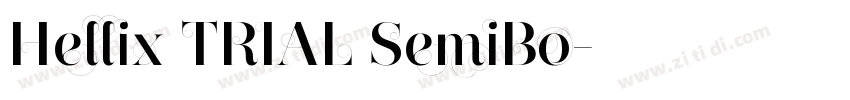 Hellix TRIAL SemiBo字体转换
